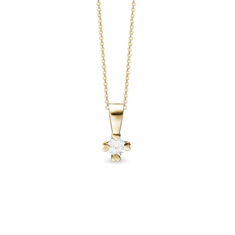 Mary diamantvedhæng fra Aagaard i 14 karat guld med lab-grown diamant 0,25–0,75 ct